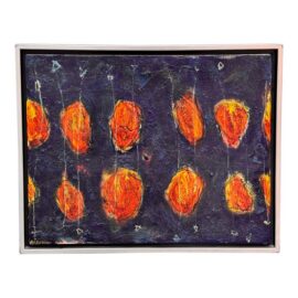 Andrew Acquadro “Moonlit Pumpkins” Original Painting, Framed
