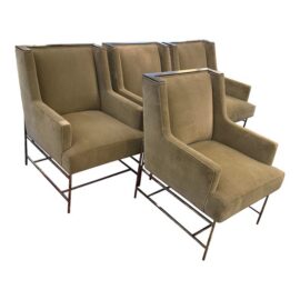 Michael Weiss for Vanguard Furniture Mohair Chairs, Set of Four. Estimated Price: $6,100