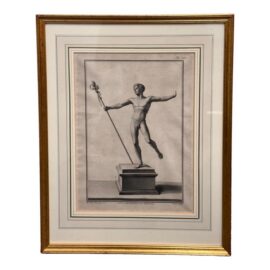Carlo Nolli for Nicola Vanni "Ancient Roman Statue" Etching, Framed
