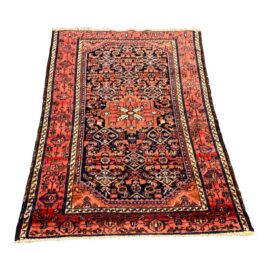 3 Ft 1 in × 4 Ft 4 in Persian Hand-Knotted Wool Accent Rug