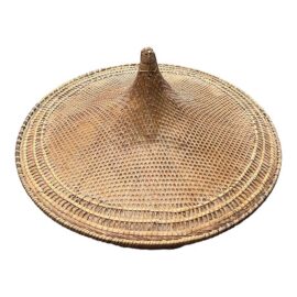 Handwoven Wicker Lidded Basket