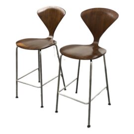 Norman Cherner for Cherner Chair Company Cherner Counter Stools, Pair. Original Price: $1,758