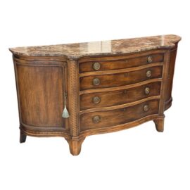 Century Furniture Marble-Top Serpentine Buffet. Original Price: $6,000