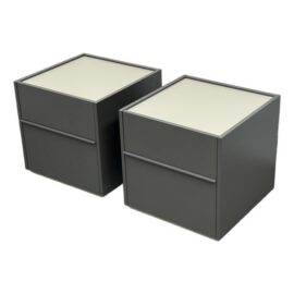 San Giacomo for Room Service 360 Filo Mono Nightstands, Pair. Original Price:$1,360