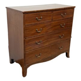 English Regency Mahogany Five-Drawer Chest, Early 19th Century