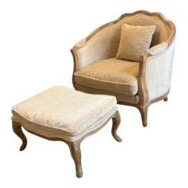 Zentique for Wisteria Maison Love Chair + Ottoman. Original Price: $3,225