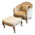 Zentique for Wisteria Maison Love Chair + Ottoman. Original Price: $3,225