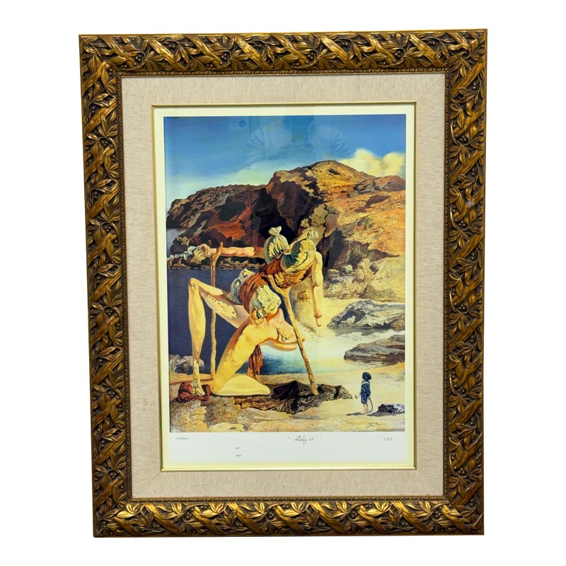 IsaCélini 『Scène de genre 』lithograph Salvador Dalí “The Specter of Sex Appeal” Framed Photomechanical