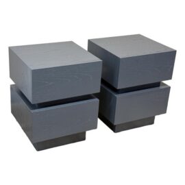 Lawson-Fenning Stacked Box Nightstands, Pair. Original Price: $5,550