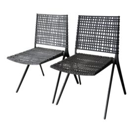 Tribu for Janus Et Cie Branch Outdoor Side Chairs, Pair. Original Price: $1,550
