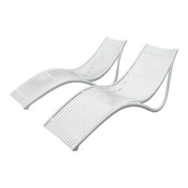 Eugeni Quitllet Outdoor Vondom Ibiza Sun Loungers, Pair. Original Price: $1,240