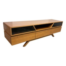 Alan Soria for Vig Furniture Nova Domus Soria Walnut Media Stand. Original Price: $2,100