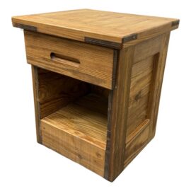 Rustic Pine One Drawer Nightstand