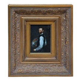 Frédéric Bazille Self-Portrait With Palette Reproduction Print, Framed