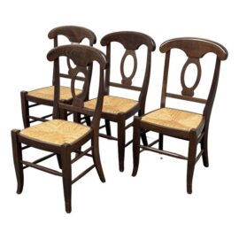 Pottery Barn Napoleon Dining Chairs, Set of Four. Original Price: $900