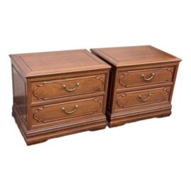 Rosewood Vintage Nightstands, Pair