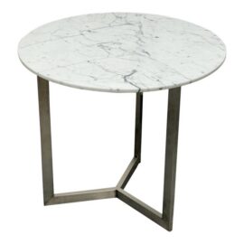 Room & Board Classic Venatino Marble Round End Table. Original Price: $909