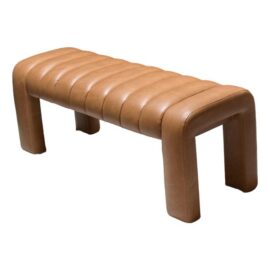Contemporary Channel-Tufted Upholstered Bench. Original Price: $500
