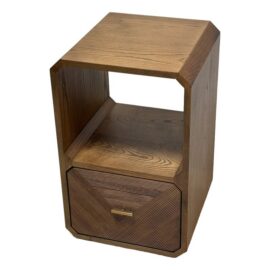 NEW Four Hands Caspian End Table, Natural Ash Wood. Original Price: $550