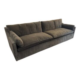 NEW Restoration Hardware Cloud Slope Arm Sofa, Graphite Velvet. Original Price: $10,065