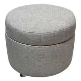 NEW Crate & Barrel Infiniti Storage Ottoman, Oatmeal. Original Price: $850