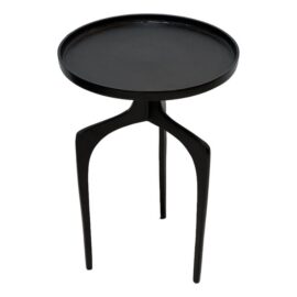 NEW Etta Avenue Leslie End Table, Matte Black. Original Price: $400