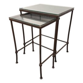 Contemporary Nesting Tables, Set of Two