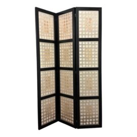 Shawna Stoney Natural Shell Three Panel Folding Screen, Original Price: $4,500