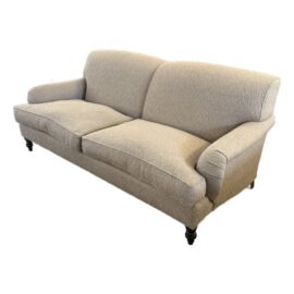 J. Fitzgerald English Traditional Rolled Arm Sofa on Casters. Estimated Price: $12,500