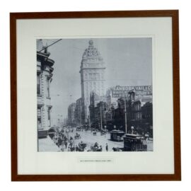 San Francisco Historical Photograph Collection Early 1900s Market Street Photograph, Framed