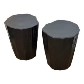 Global Views Black Trunk Stools, Pair. Original Price: $880