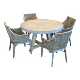 Terra Bordeaux Outdoor Dining Table Set, Outdoor. Original Price: $6,050