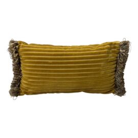 Bespoke Channel-Tufted Velvet Lumbar Pillow