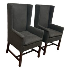 Hickory Chair for Henredon Delaware Host Chairs, Pair