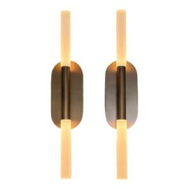 NEW Restoration Hardware Rousseau Vintage Brass Sconces, Pair. Original Price: $2,856