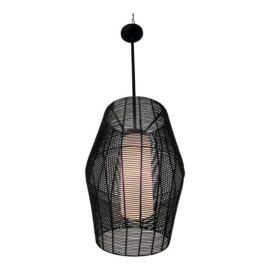 Arhaus Coastal Style Outdoor Pendant, Black. Original Price: $650