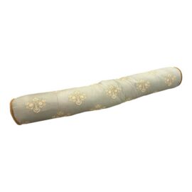 Bespoke Embroidered Damask Long Bolster Pillow