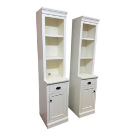 Pottery Barn Aubrey Storage Shelf With Cabinet, Pair. Original Price: $2,200
