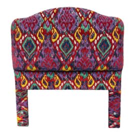 Twin Size Bespoke Ikat Headboard