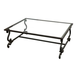 Ralph Lauren Home Alpine Lodge Collection Glass Coffee Table. Original Price: $8,000