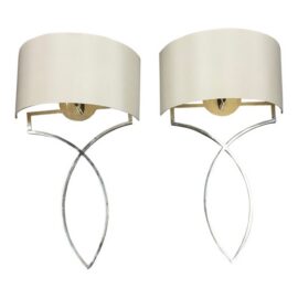 Nicolas Aubagnac for Porta Romana Wall Sconces, Pair. Original Price: $3,500
