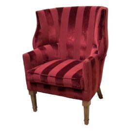 Curved Wing Armchair in Zimmer & Rohde Morea Fabric