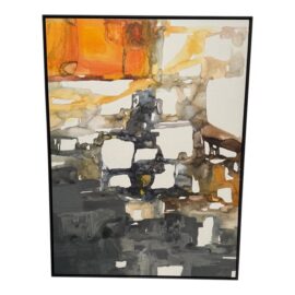 Beverly Fuller for Crate & Barrel "Semblance of Order" Framed Reproduction Wall Art Print. Original Price: $800