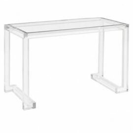 Interlude Home Ava Desk/Console, Acrylic. Original Price: $3,000