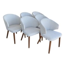 George Oliver Kanalu Dining Side Chairs, Set of Six. Original Price: $660