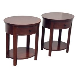 Pottery Barn Valencia Oval Nightstands, Pair. Original Price: $700