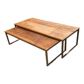 SaVera Nazaari Nesting Coffee Tables, Set of Two. Original Price: $1,150