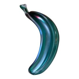 Italian Murano Art Glass Iridescent Banana Sculpture