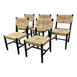 Serena & Lily Carson Dining Side Chairs, Set of Five. Original Price: $3,000