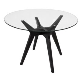 West Elm Jensen Round Glass Dining Table, 40 Inch. Original Price: $600